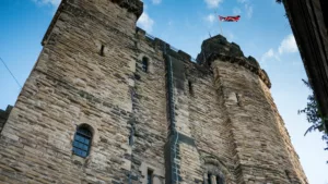 Newcastle Castle in the city where we offer accommodation for rental